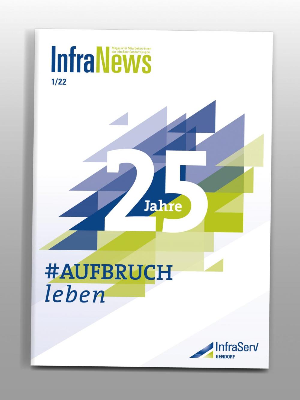 a.werner grafik, InfraServ Gendorf, Jubiläums-Logo 25 Jahre ISG