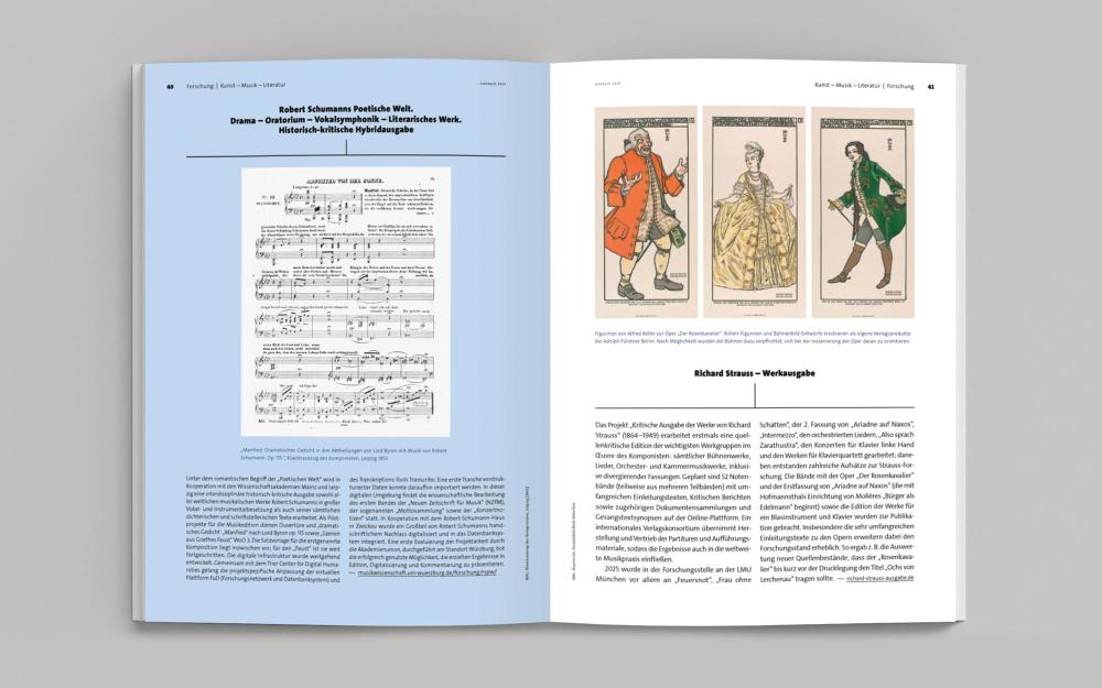 a.werner grafik, Jahresbericht Bayerische Akademie der Wissenschaften, Layout