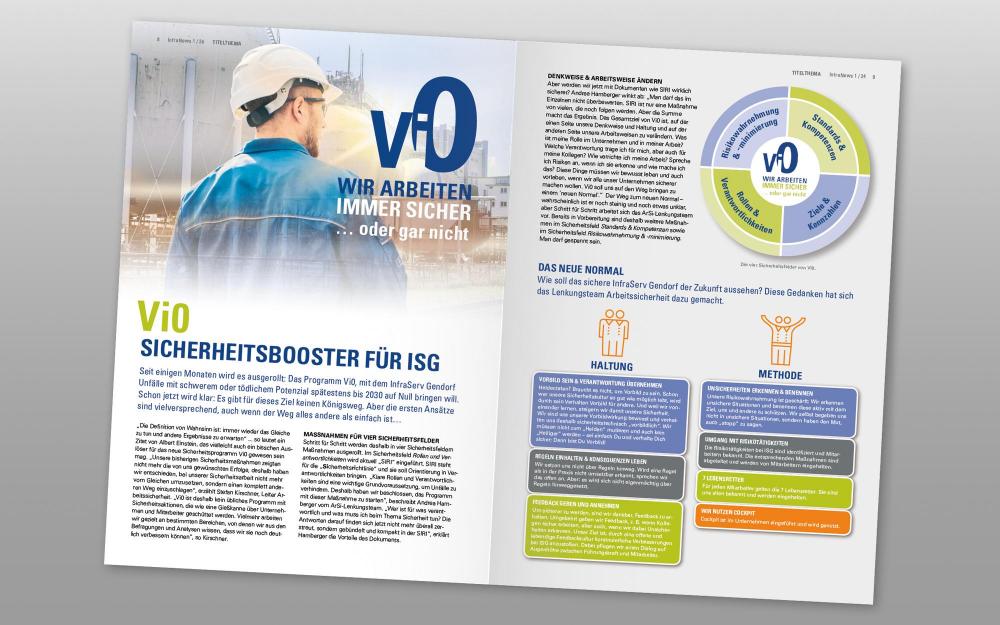 a.werner grafik, InfraServ Gendorf, InfraNews, Editorial Design