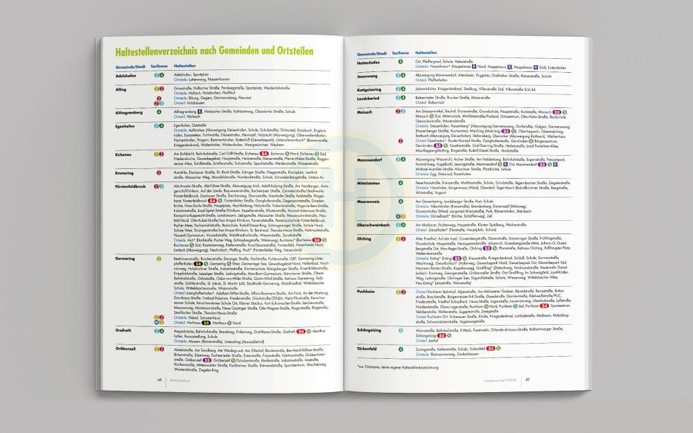 a.werner grafik, MVV Tarifbroschüre, Editorial Design