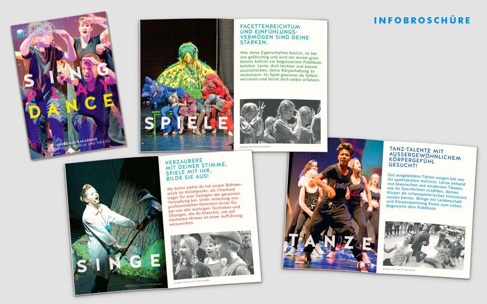 a.werner grafik, Sarré-Musikprojekte, Corporate Design, Infobroschüre