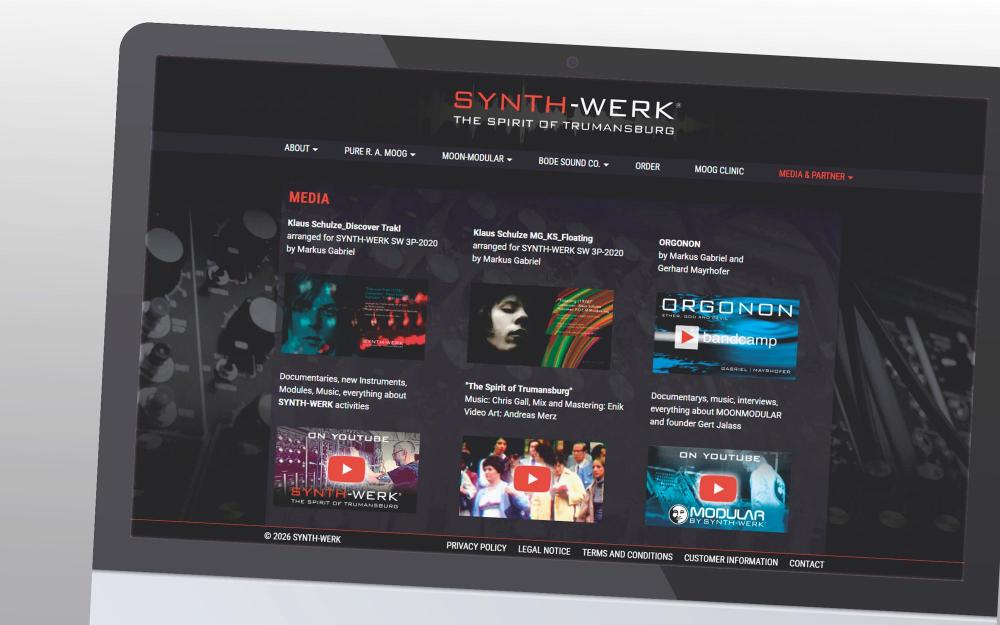 a.werner grafik, Synth-Werk, webdesign
