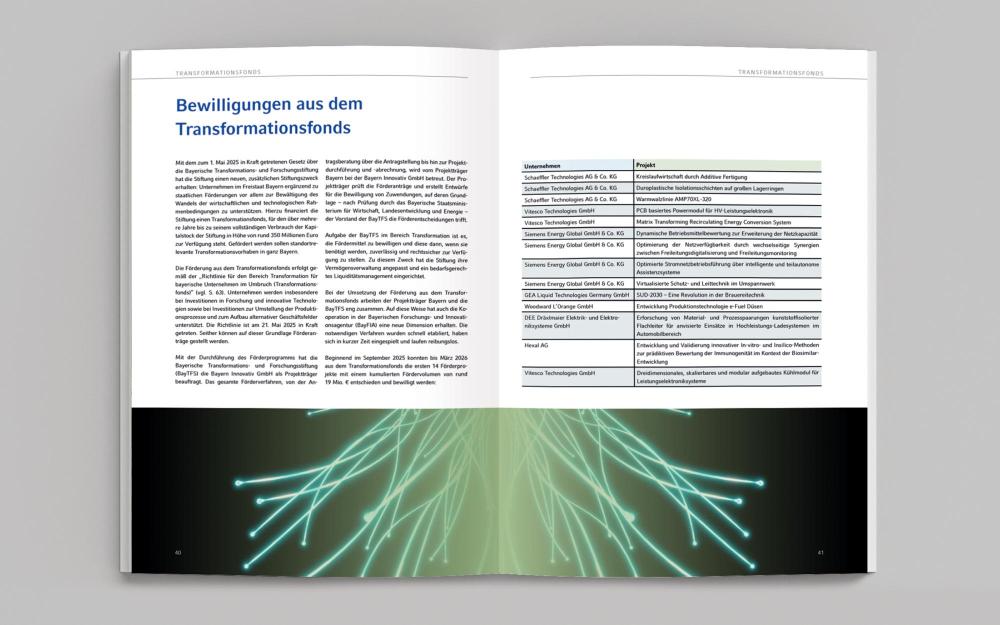 Bayerische Transformations- und Forschungsstiftung Jahresbericht 2025
